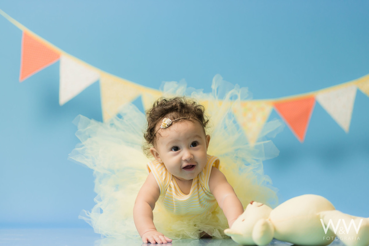 ensaio acompanhamento 6 meses trimestral menina são paulo em estudio