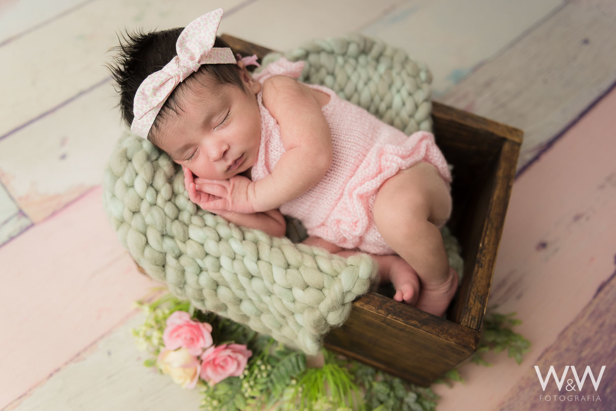 newborn  menina rosa são paulo estudio wewfotografia