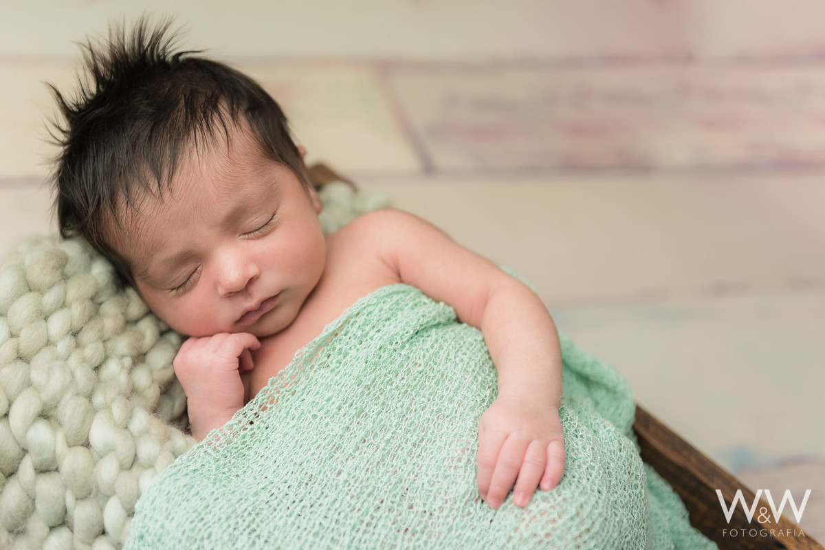 newborn  menina verde são paulo estudio wewfotografia