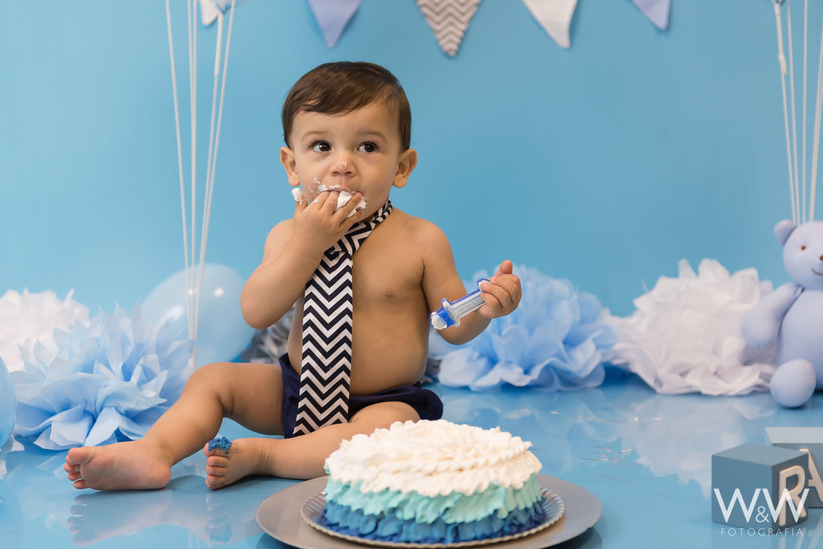 ensaio cake smash wewfotografia est&uacute;dio s&atilde;o paulo azul