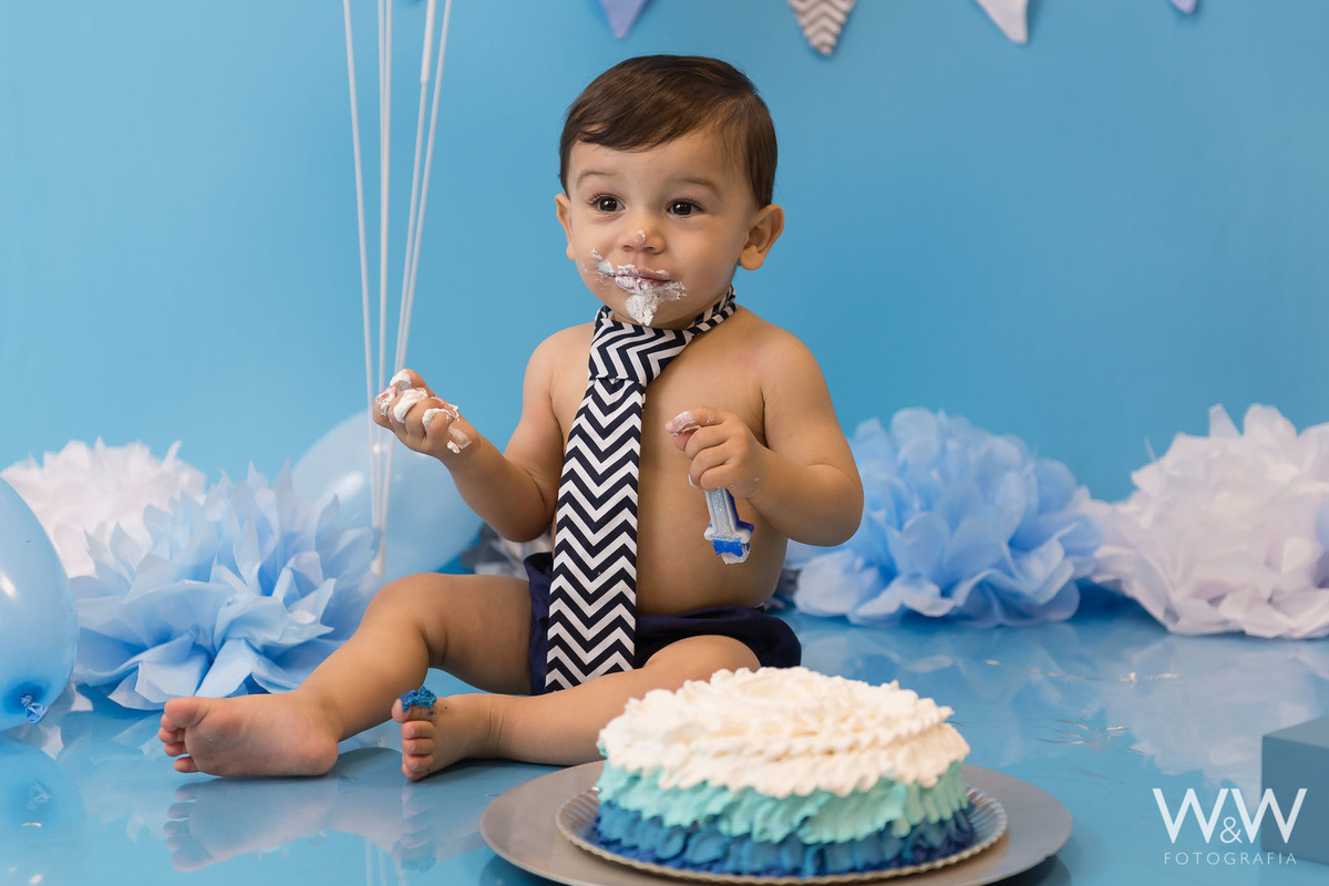 ensaio cake smash wewfotografia est&uacute;dio s&atilde;o paulo azul