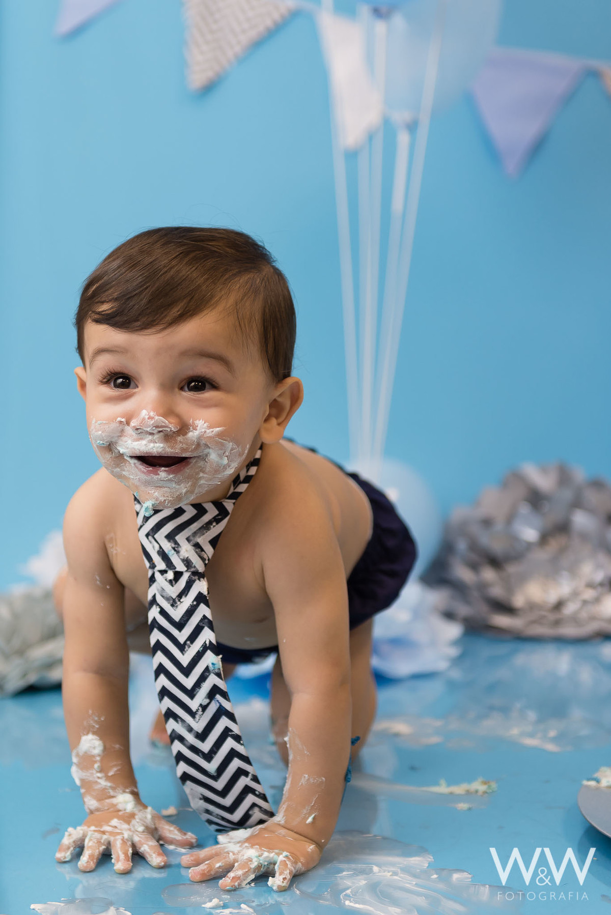 ensaio cake smash wewfotografia est&uacute;dio s&atilde;o paulo azul