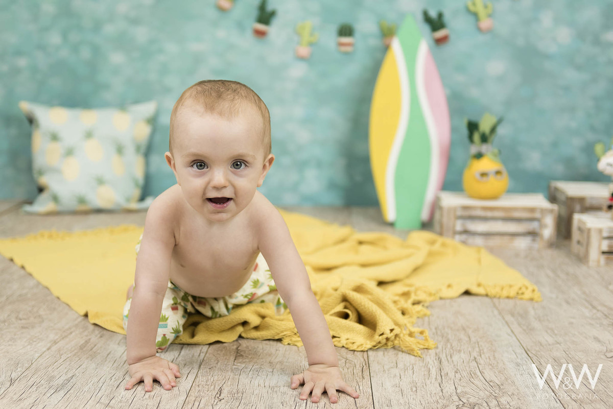 ensaio temático verão estúdio cactus abacaxi lhama são paulo