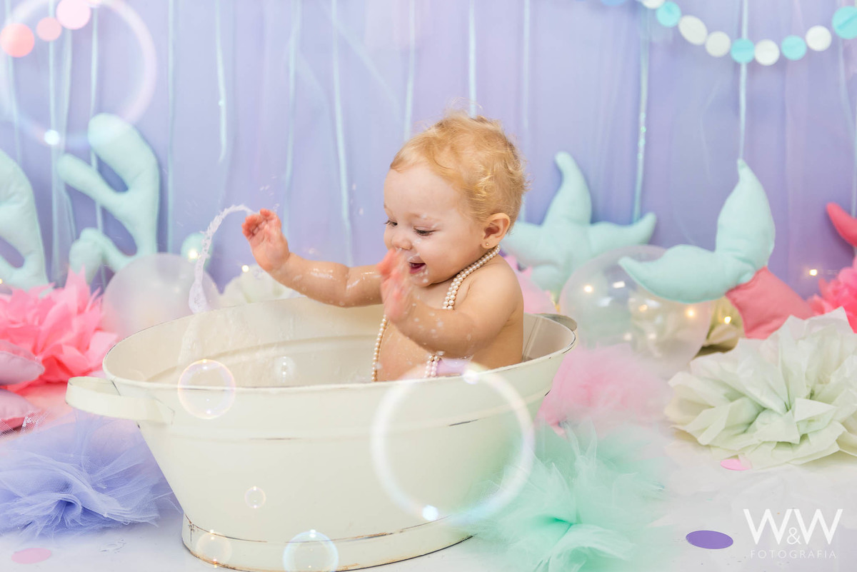 cake smash sereia estúdio menina são paulo wewfoto