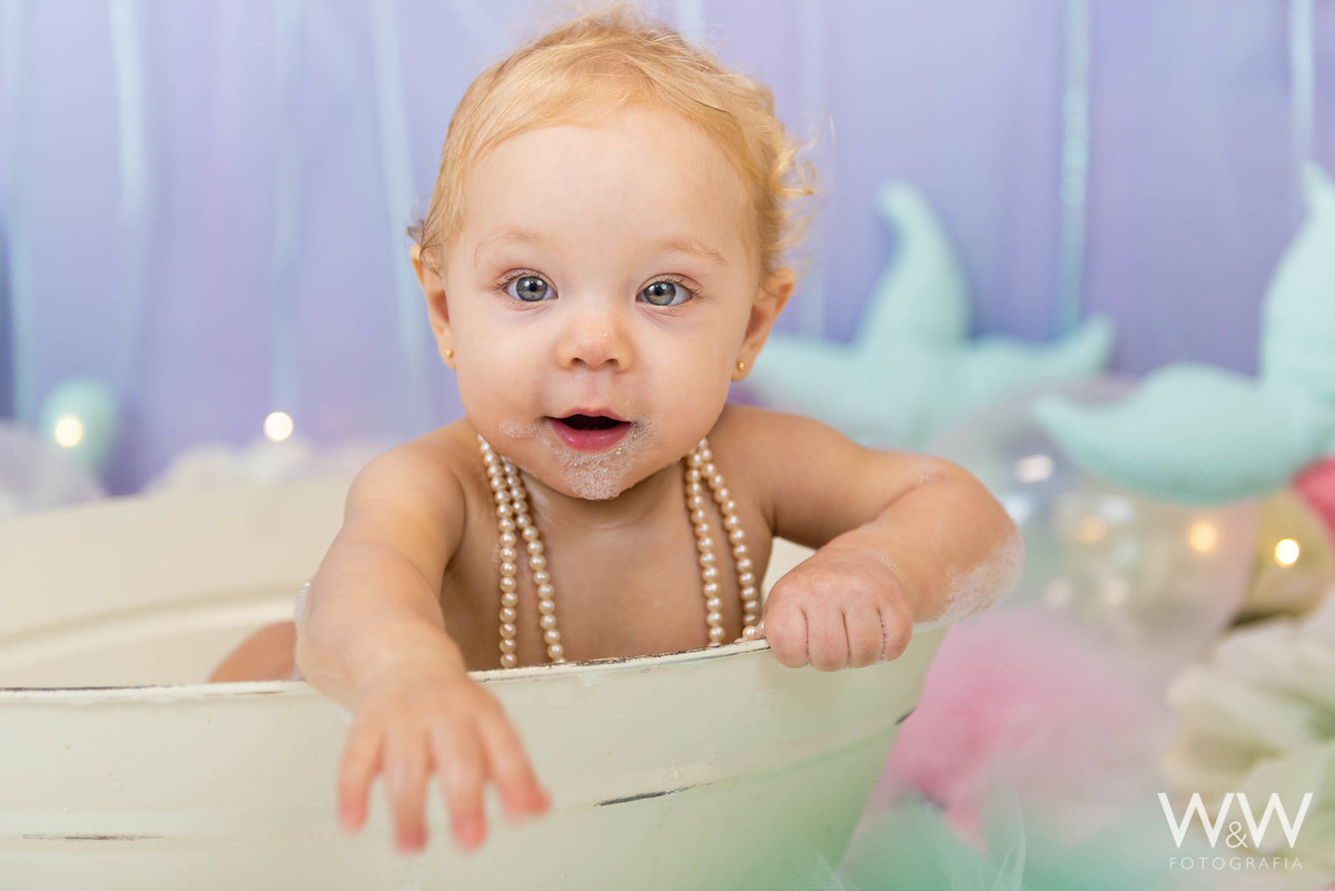 cake smash sereia estúdio menina são paulo wewfoto