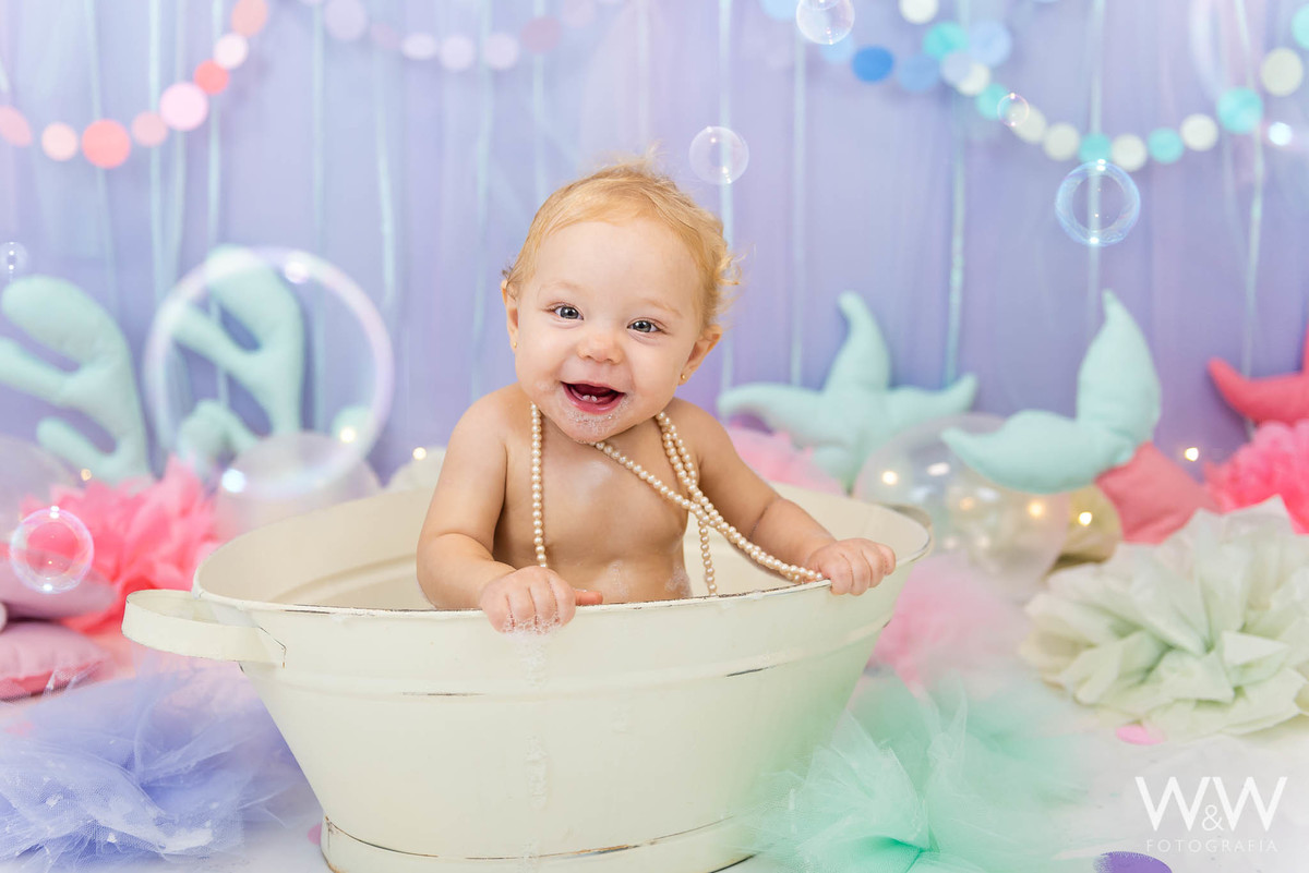 cake smash sereia estúdio menina são paulo wewfoto