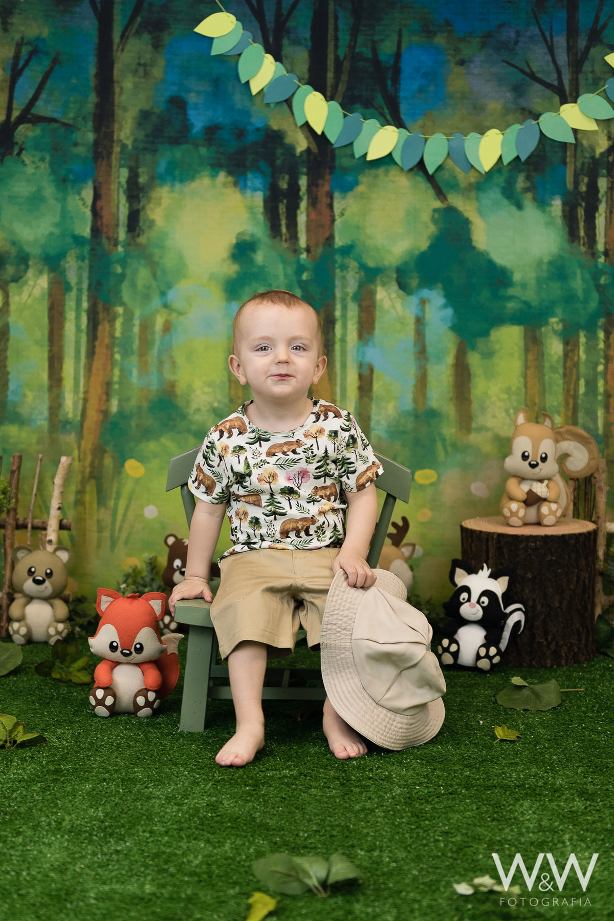 ensaio temático floresta bichinhos animais bosque estúdio 