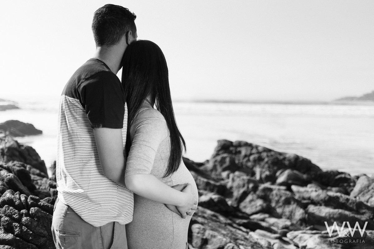 ensaio gestante gestacao casal praia iporanga guaruja sao paulo sp