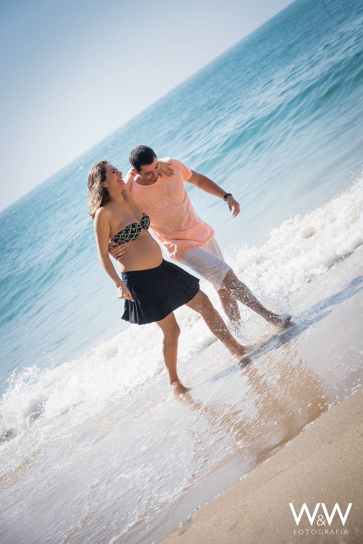 ensaio gestante gestacao casal praia iporanga eden guaruja sao paulo sp