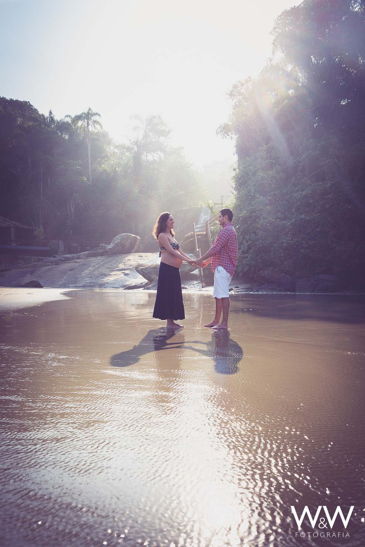 ensaio gestante gestacao casal praia iporanga eden guaruja sao paulo sp