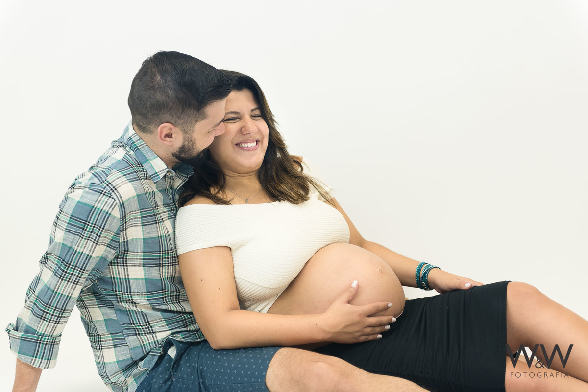 ensaio gestante estúdio são paulo wew fotografia neutro natural