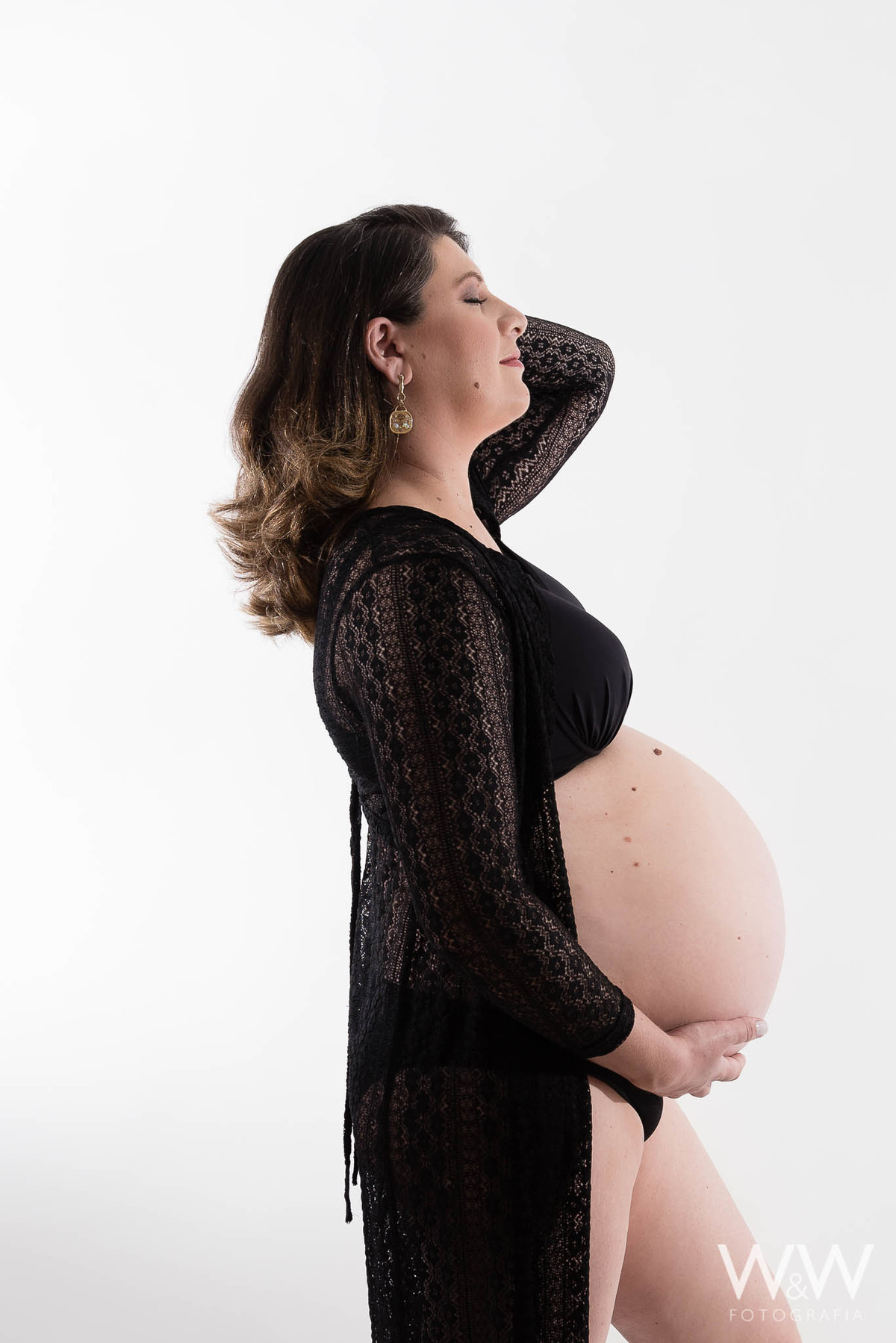 ensaio gestante estúdio campo belo w&w fotografia 
