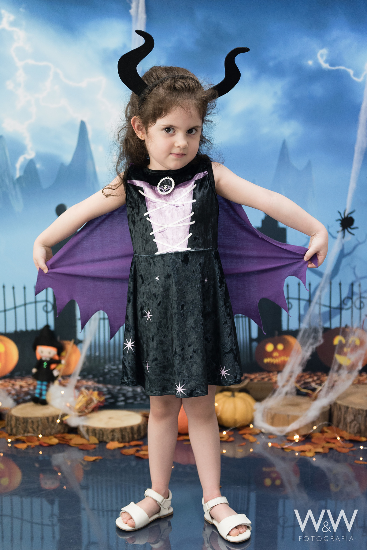 ensaio temático halloween 2020 estúdio wewfotografia chácara santo antonio fotografia infantil