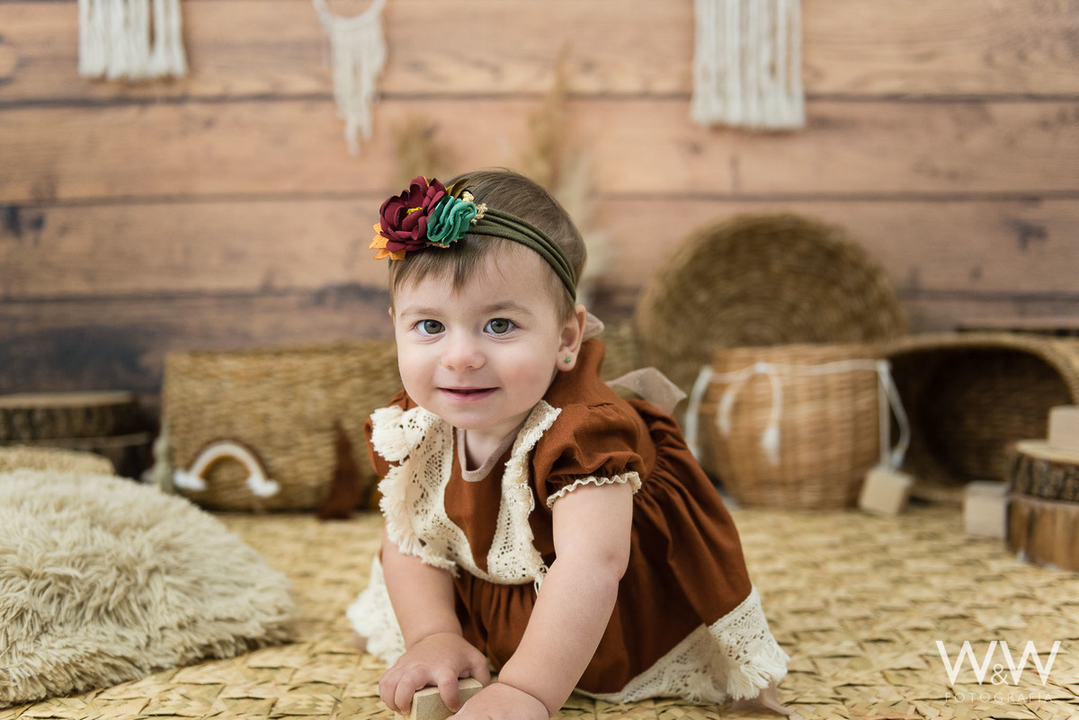 ensaio boho menina bebê em estúdio são paulo chácara santo antonio wew fotografia