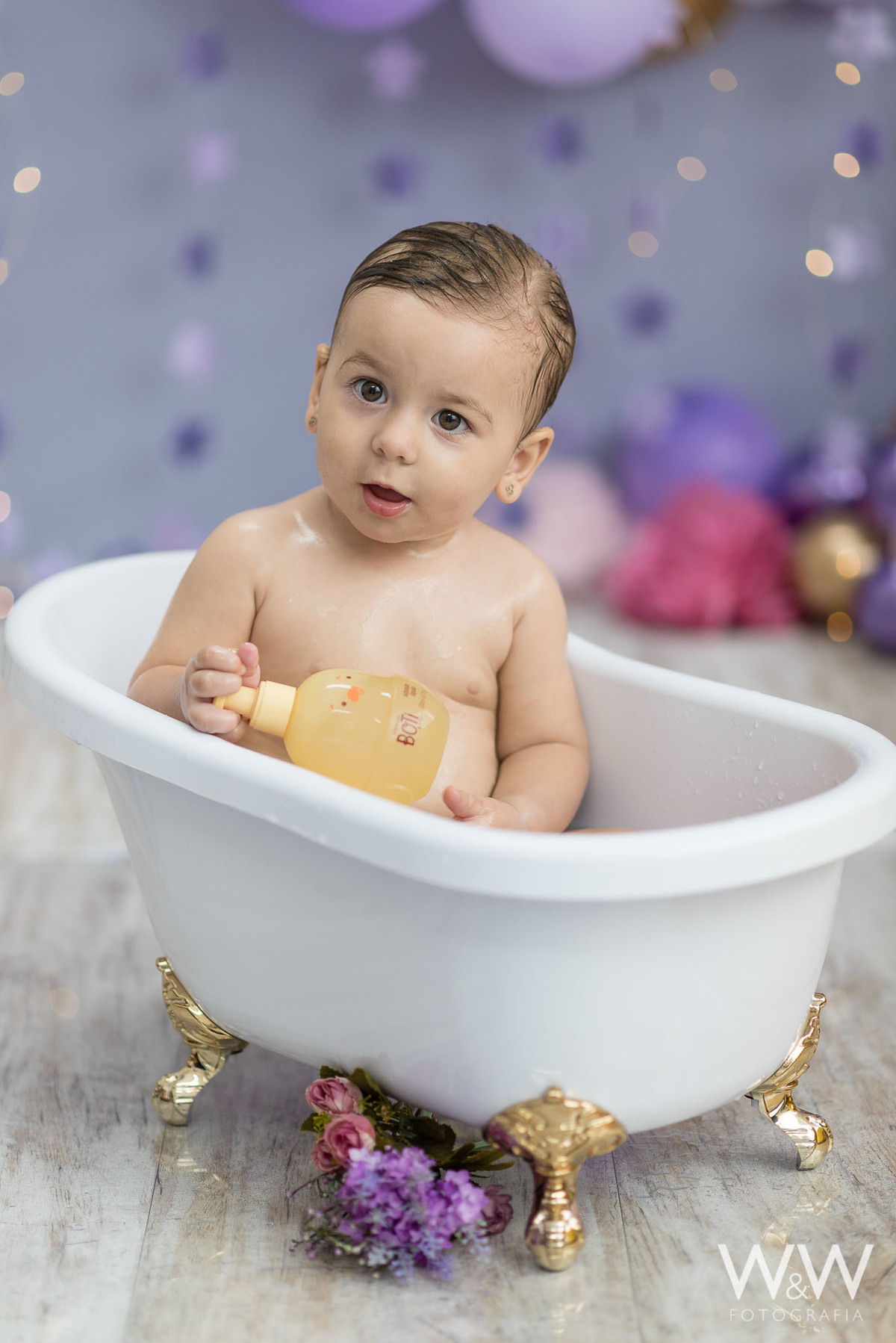 cake smash princesa sofia estúdio são paulo wewfotografia chácara santo antonio lilás