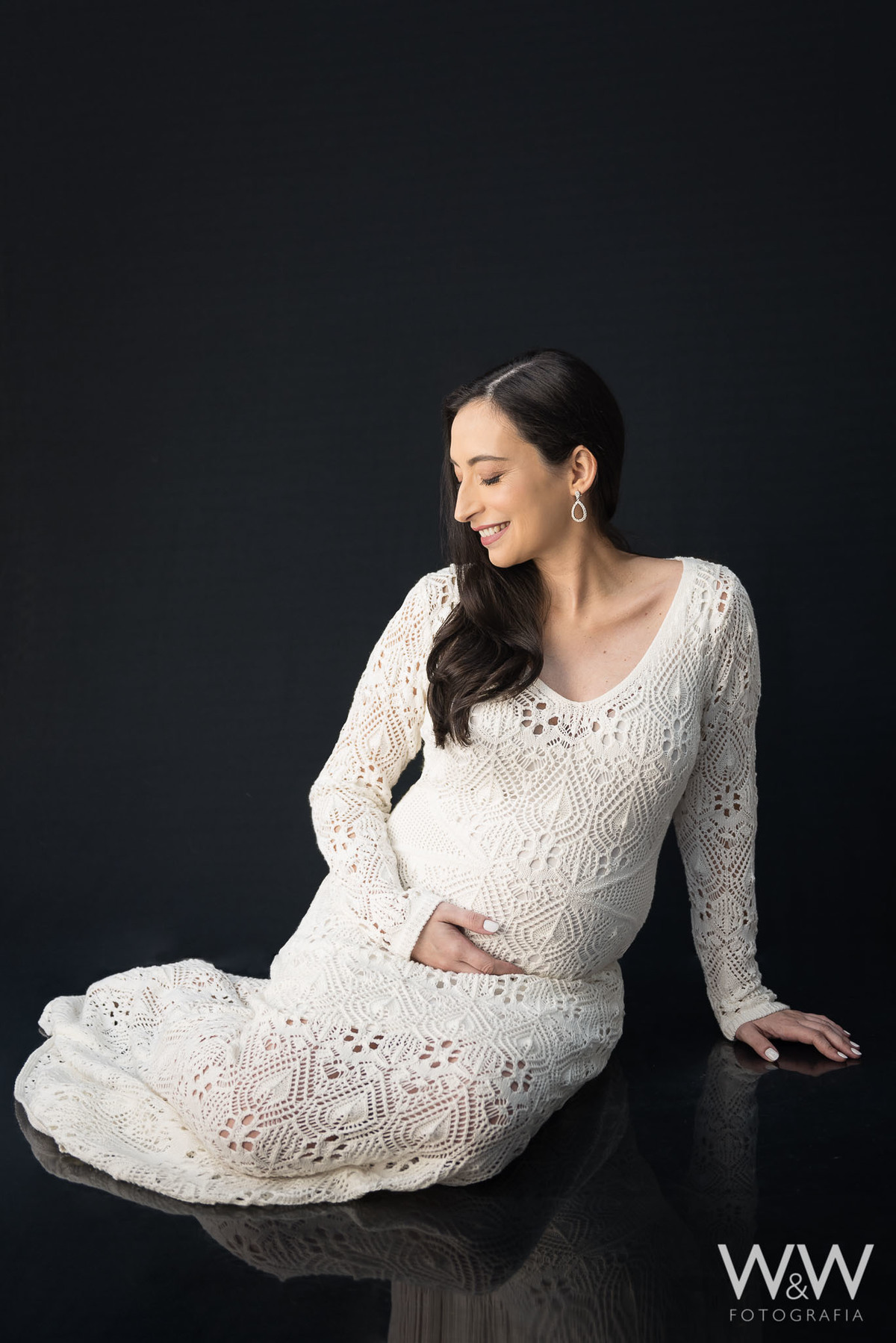 ensaio gestante estúdio chácara santo antonio são paulo wewfotografia minimalista clean