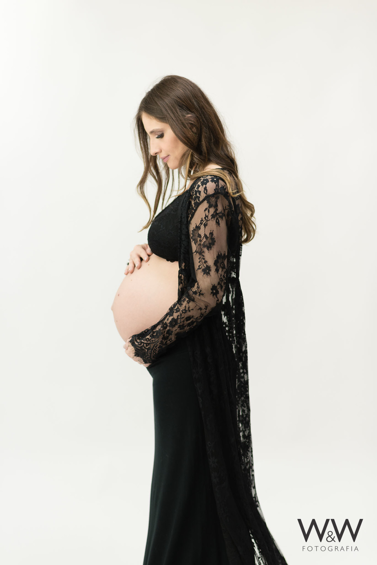 ensaio gestante clean elegante estúdio são paulo sp chácara santo antonio wewfotografia