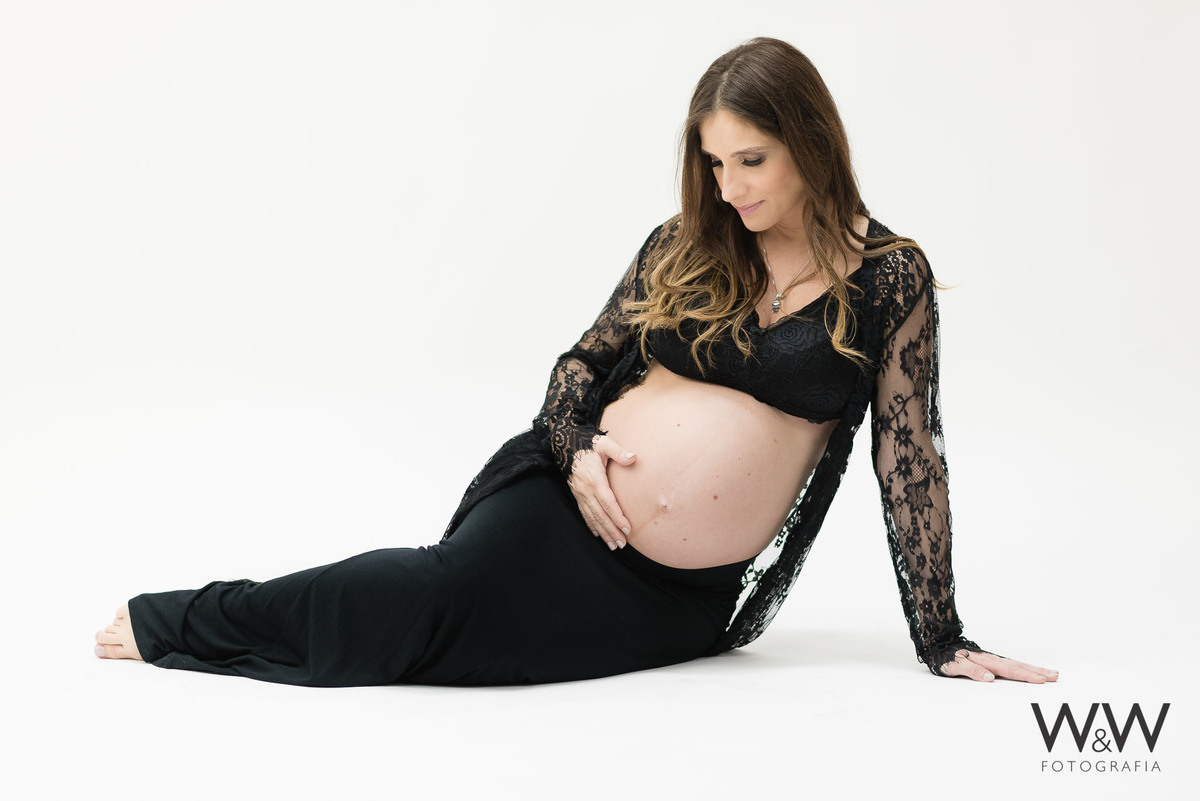 ensaio gestante clean elegante estúdio são paulo sp chácara santo antonio wewfotografia