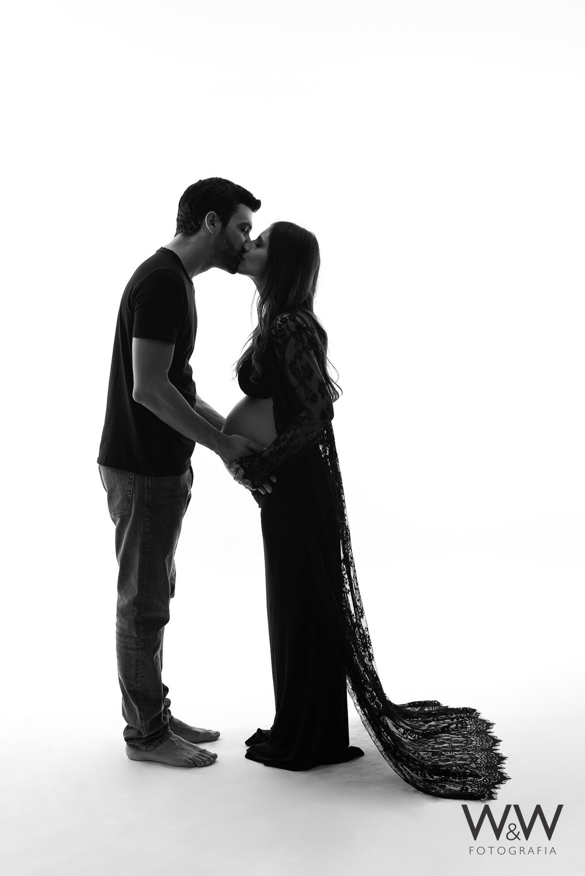 ensaio gestante clean elegante estúdio são paulo sp chácara santo antonio wewfotografia