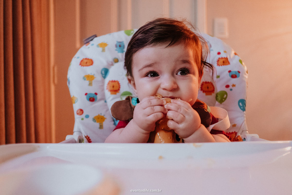 Ensaio família, sessão de fotos, fotografia espontânea, Life Fotografia Sorocaba, São Paulo, Interior, family, acompanhamento do bebê, crescimento do bebê, fotos de bebê, primeiro ano de vida, dinossauros, documental, bebê experimentando comida