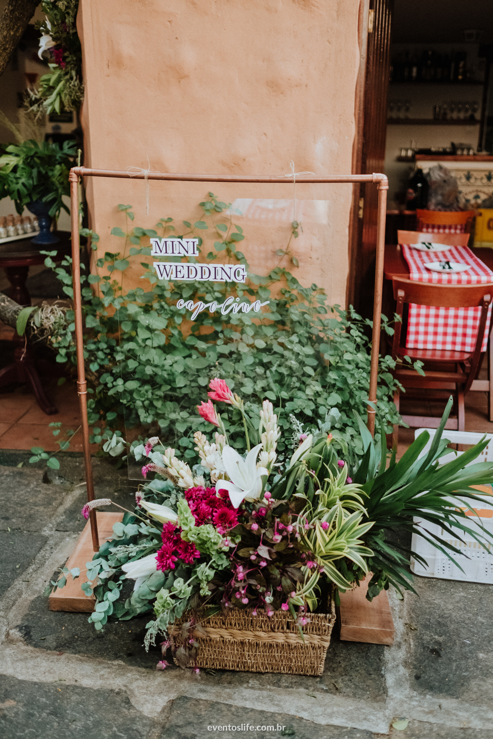 Mini Wedding, Mini Casamento, Decoração, Evento, Noivas, Noivos, Workshop, Feira para Noivas, Degustação, Vivian Moreno, Capolino, Sorocaba, Life Fotografia, Melhor fotógrafo de Sorocaba, Alex Oliveira, Cyndi Omoto, Cobre, Suporte, Decoração diferente