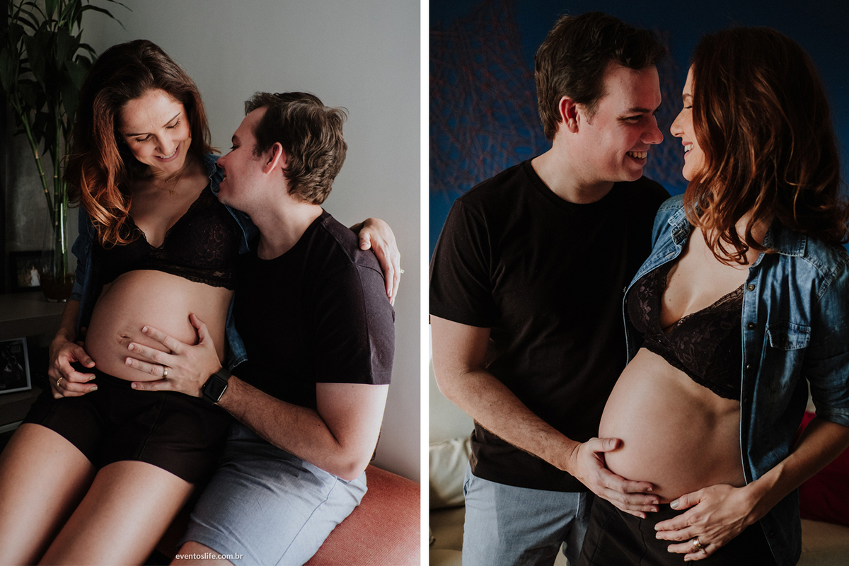 Ensaio Gestante, Sessão Grávida, Gravidez, Mamãe, Fotografia de Família, Sorocaba, Life Fotografia, Carinho de mãe, Gestante sentada, Mãe feliz, Grávida Feliz, Luz Natural, Foto espontânea, Ensaio em Casa, Ensaio Intimista, Carinho na barriga