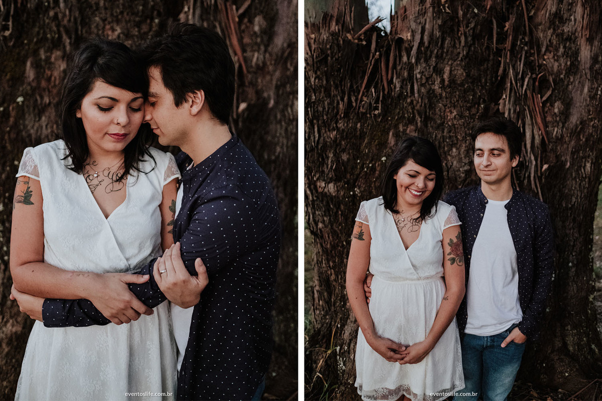 Life Fotografia, Ensaio Pré Casamento, Pré Wedding, Sessão Fotográfica, Geovana e William, Ensaio ao ar livre, Ensaio na natureza, Fotografia espontânea, Fotografia diferente, Fotos na árvore, essência do casal, Fotografia com sentimento, Fotos Casamento
