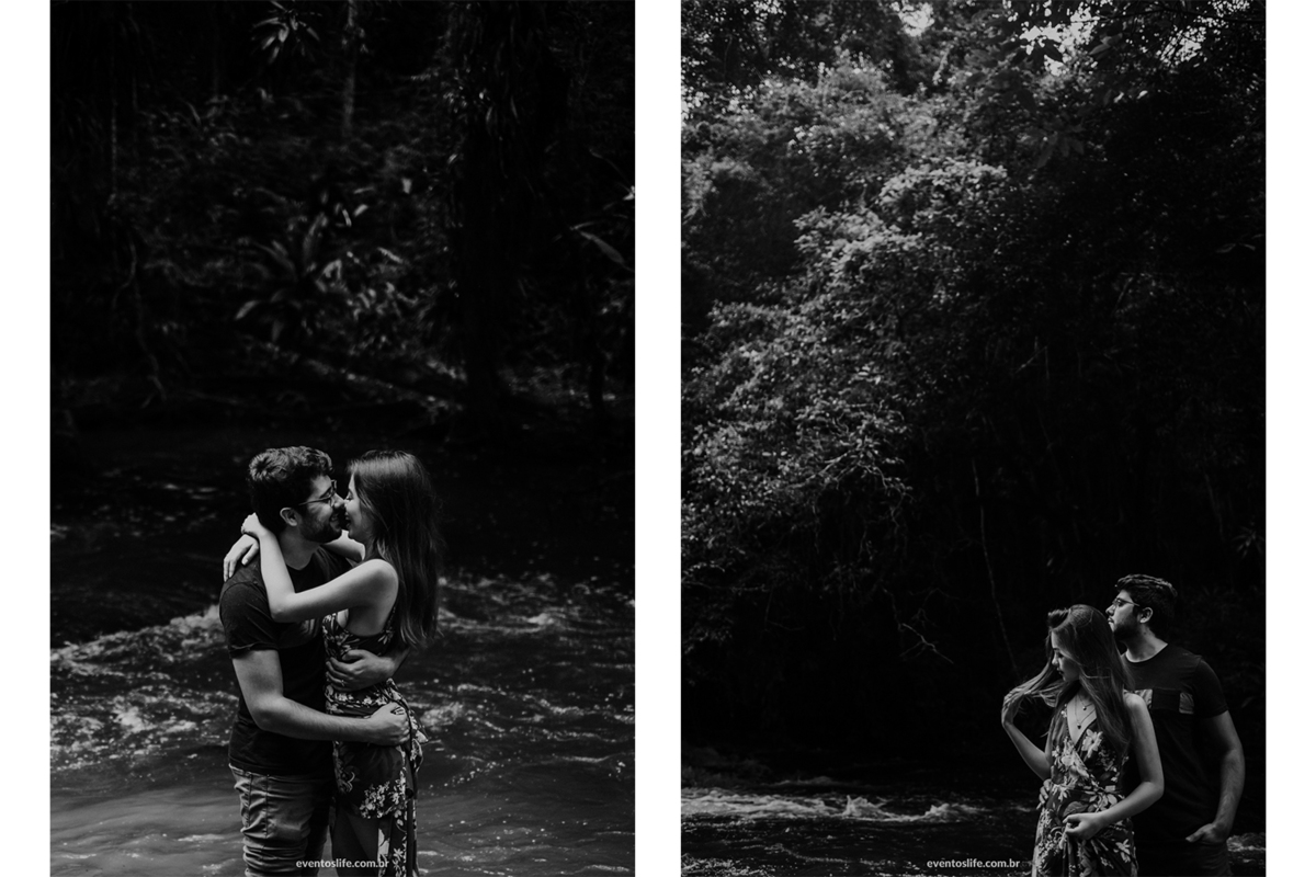 Ensaio, Pré Wedding, Pré Casamento, Sessão Fotográfica, Caiane e Lucas, Piedade, Ensaio no campo, interior, Fotografia de Casamento Sorocaba, Life Fotografia, Casamento no campo, Natureza, Sorriso, Casal, Árvores, Wild, Floresta, Rio, Riacho, Água, PB