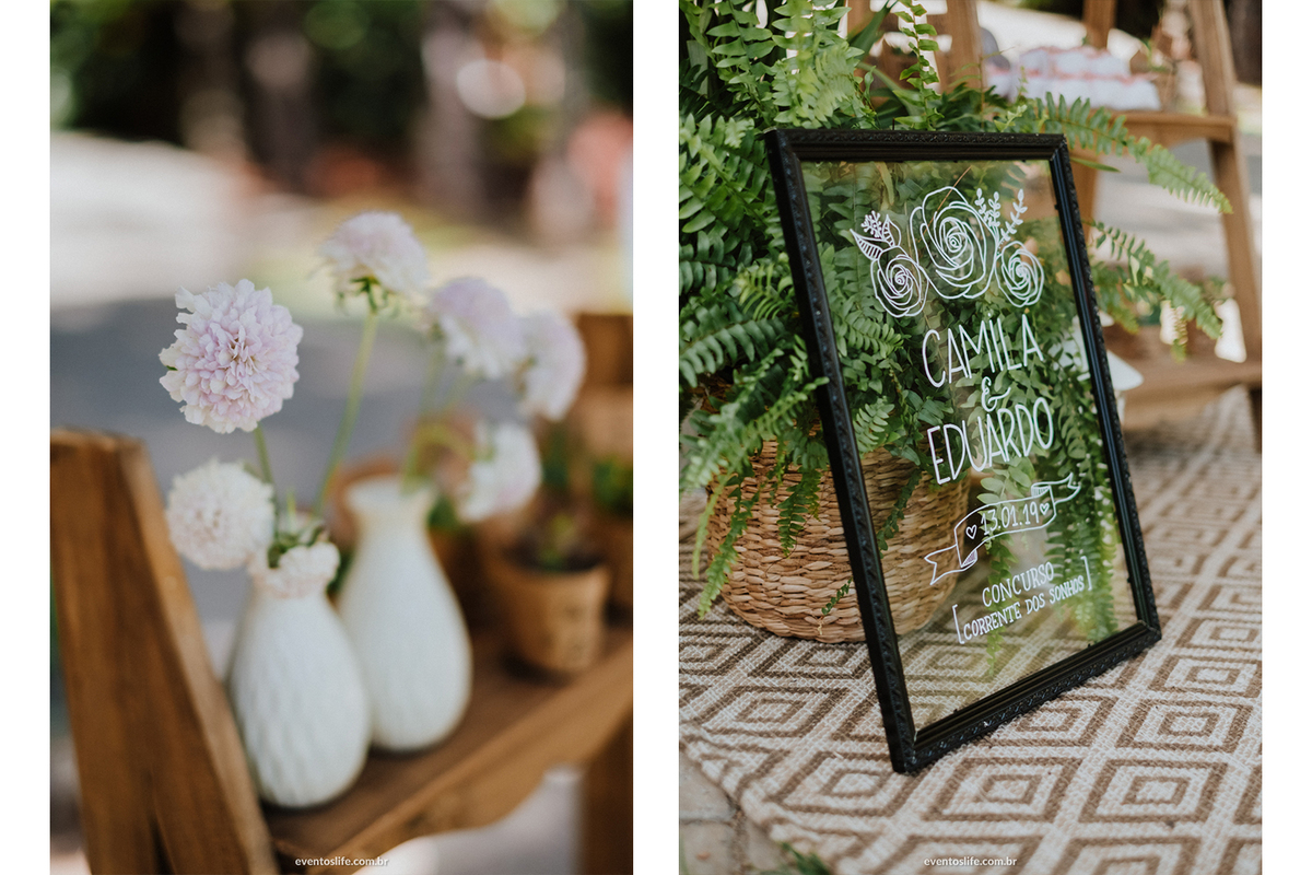 Life Fotografia, Fotografia de Casamento Sorocaba, Figueira Velha, Corrente dos Sonhos, Quintal Flores, Leila Savioli, Eloisa Buffet, Camila e Eduardo, Mini Wedding, Mini Casamento, Lettering, Decoração moderna