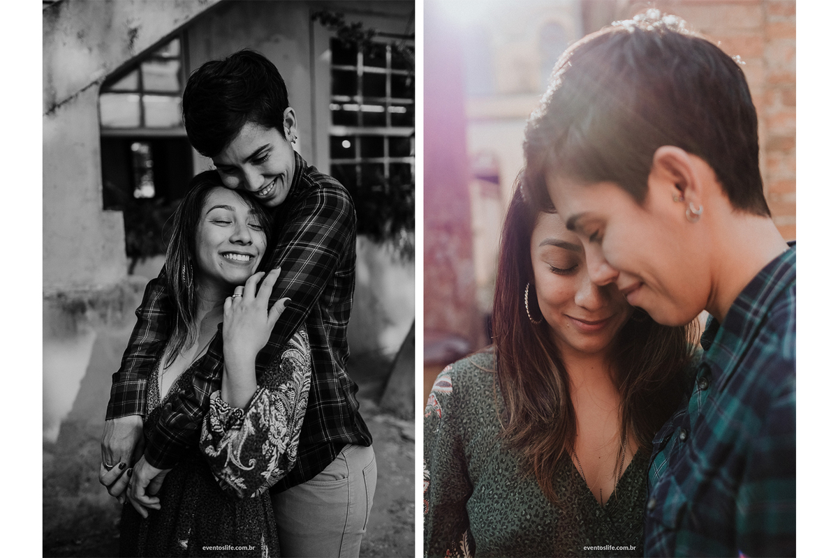 Ensaio Pré Casamento, Pré Wedding, Life Fotografia, Life Fotografia de Casamentos, Fotos de Casamentos, Sorocaba, Itu, Fábrica São Luiz, Same Sex, Love Wins, Same sex couple, Amor, Amar a céu aberto, Villa Mandacarú, Aline e Marcele, LGBT+, Sorriso, Amor