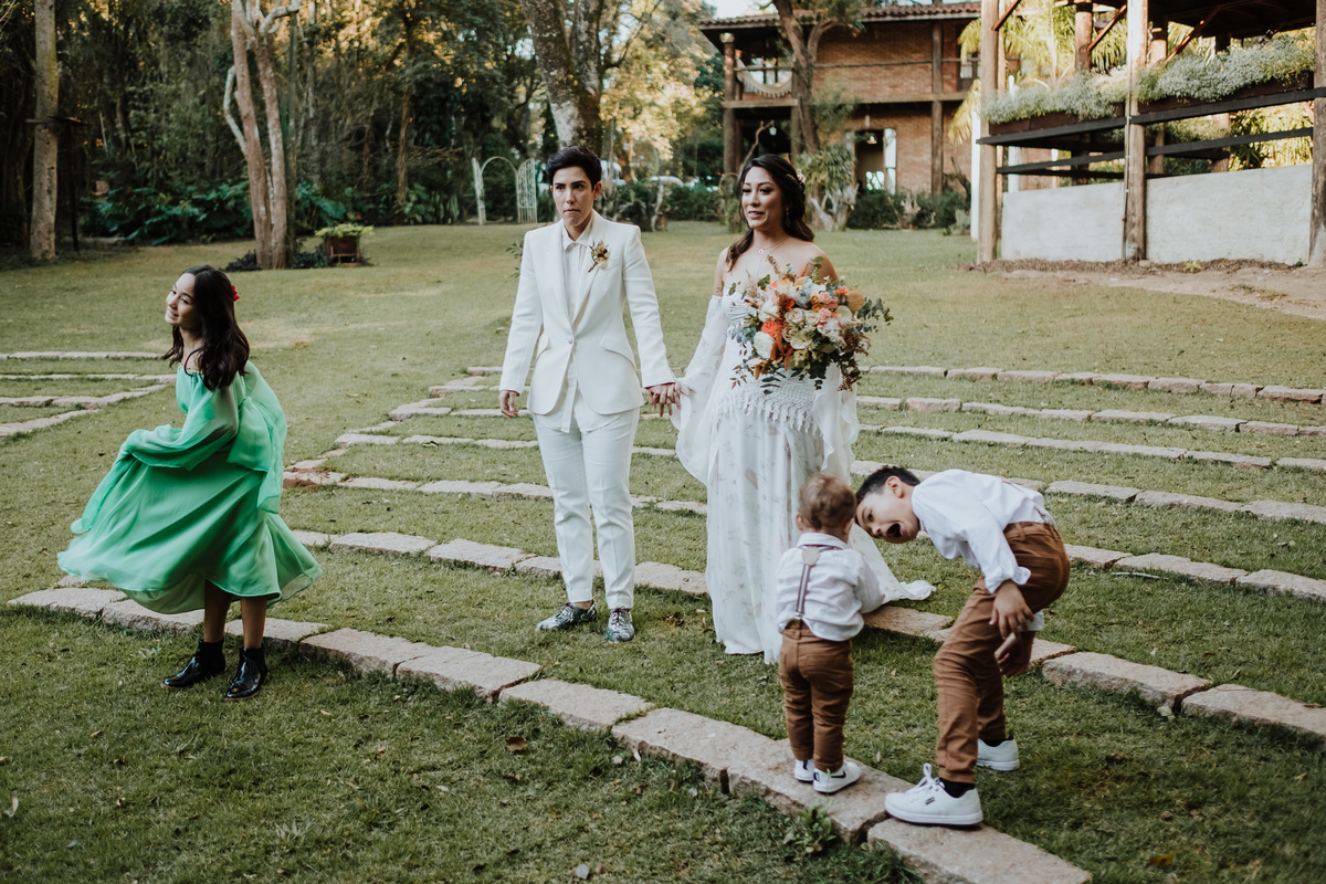 Casamento, Case de Dia, Fotografia de casamento, Fotografia espontânea, Diferente, Pride, LGBTQ+, Noivas, Boho, Villa Mandacaru, Life Fotografia, Cyndi Omoto, Alex Oliveira, tendência, inverno, first look, pôr-do-sol, casamento lésbico