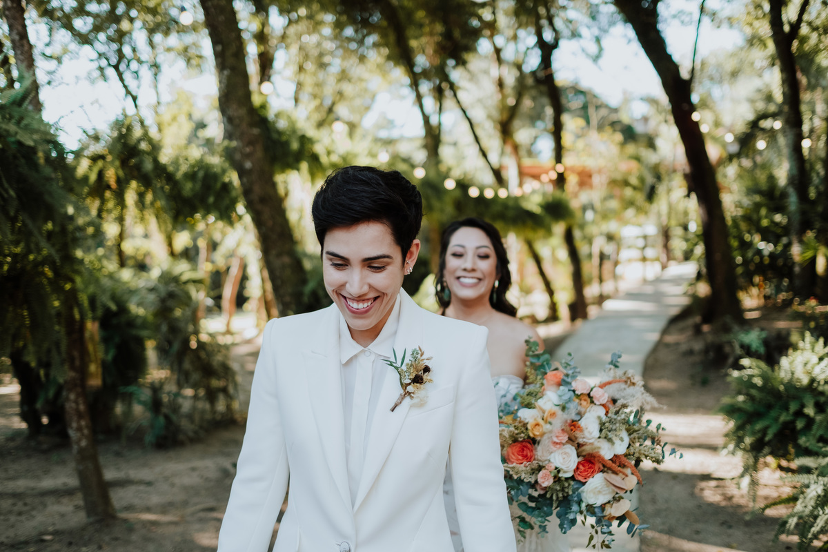 Casamento, Case de Dia, Fotografia de casamento, Fotografia espontânea, Diferente, Pride, LGBTQ+, Noivas, Boho, Villa Mandacaru, Life Fotografia, Cyndi Omoto, Alex Oliveira, tendência, inverno, first look, natureza, lésbicas