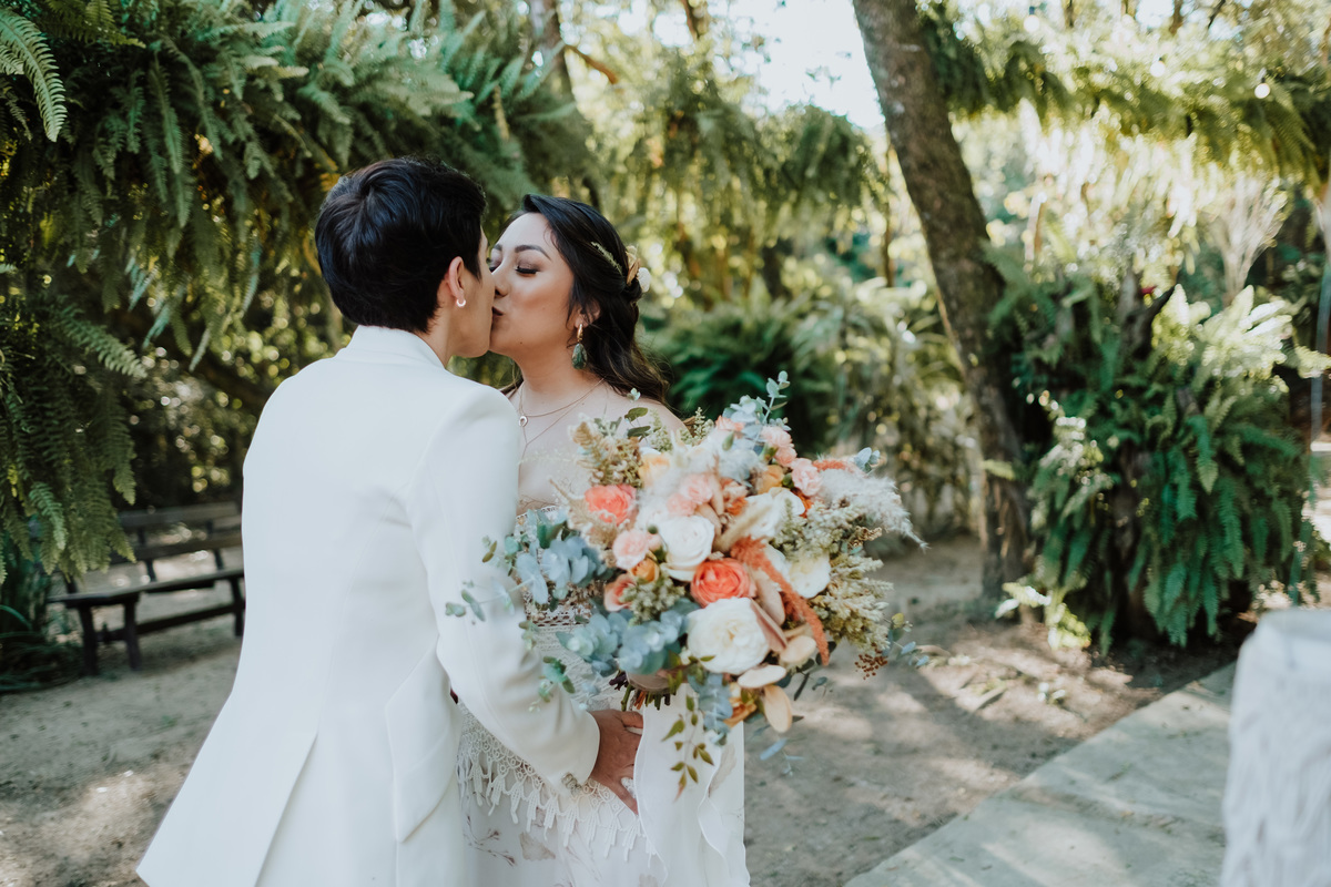 Casamento, Case de Dia, Fotografia de casamento, Fotografia espontânea, Diferente, Pride, LGBTQ+, Noivas, Boho, Villa Mandacaru, Life Fotografia, Cyndi Omoto, Alex Oliveira, tendência, inverno, first look, natureza, lésbicas