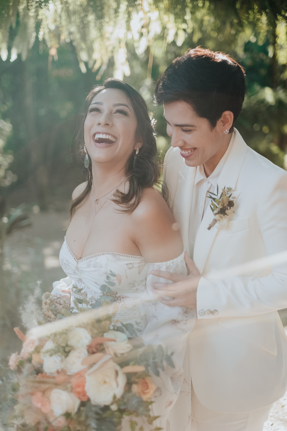 Casamento, Case de Dia, Fotografia de casamento, Fotografia espontânea, Diferente, Pride, LGBTQ+, Noivas, Boho, Villa Mandacaru, Life Fotografia, Cyndi Omoto, Alex Oliveira, tendência, inverno, first look, natureza, casamento lésbico