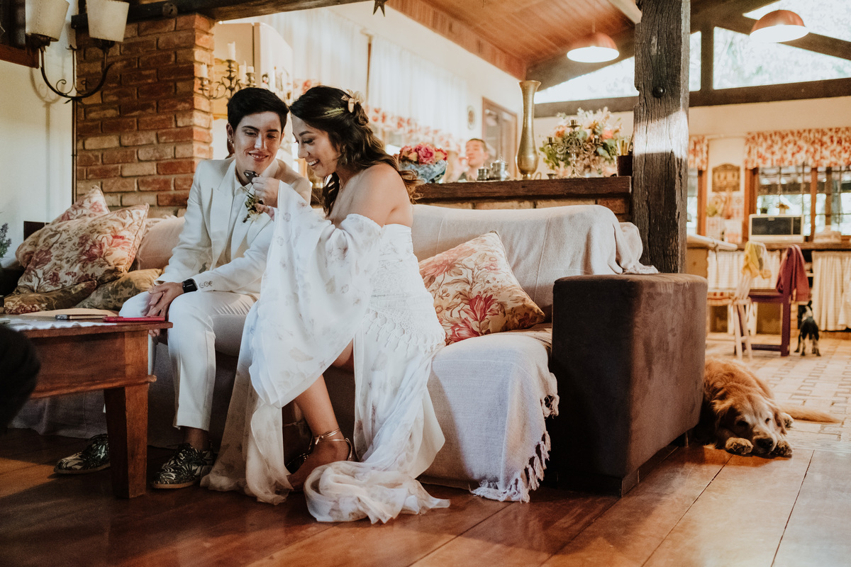 Casamento, Case de Dia, Fotografia de casamento, Fotografia espontânea, Diferente, Pride, LGBTQ+, Noivas, Boho, Villa Mandacaru, Life Fotografia, Cyndi Omoto, Alex Oliveira, tendência, inverno, first look, casamento lésbico
