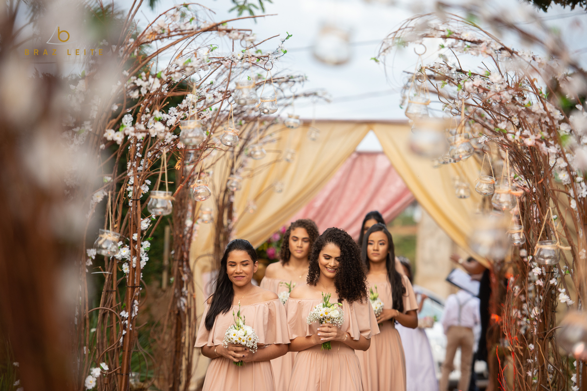 madrinhas casamento no ar livre
