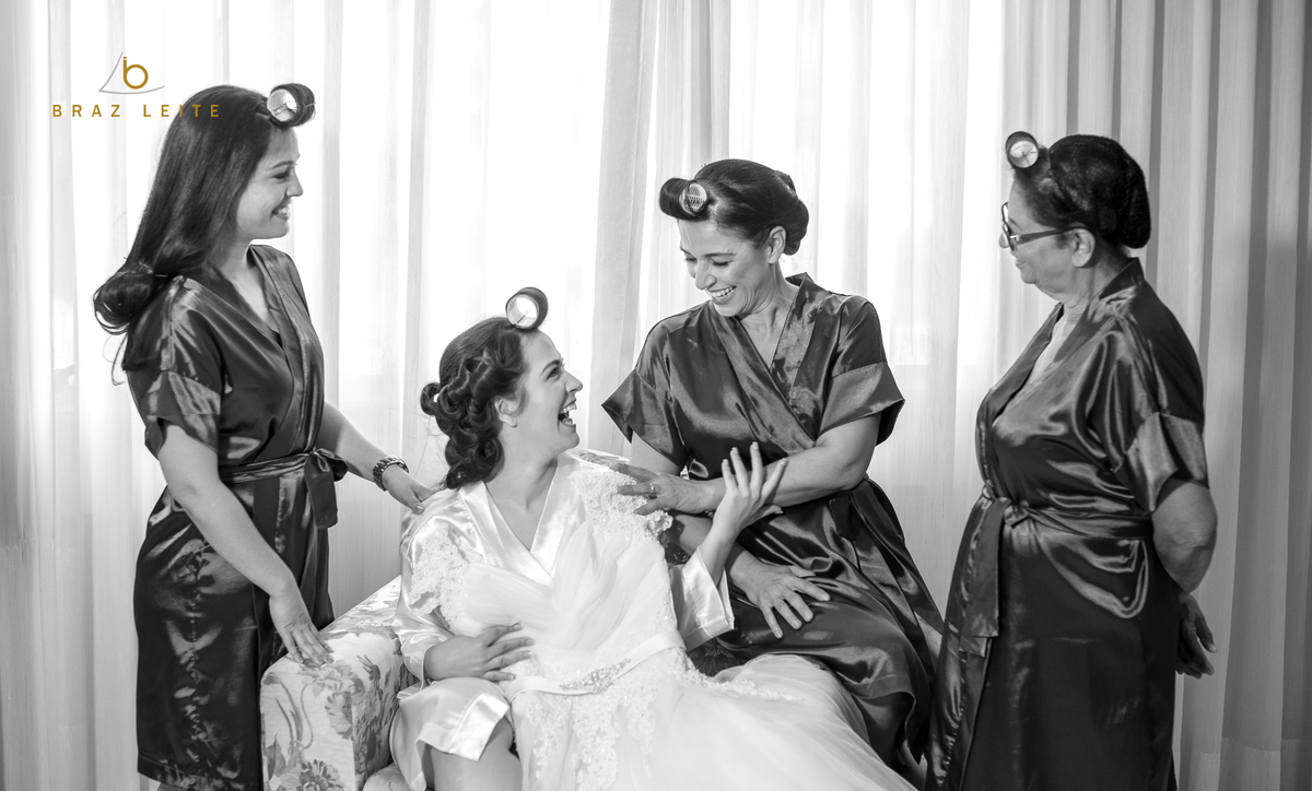 making off noiva com a família