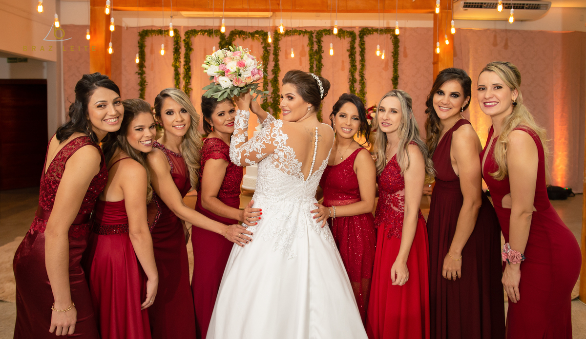 fotos com as madrinhas
