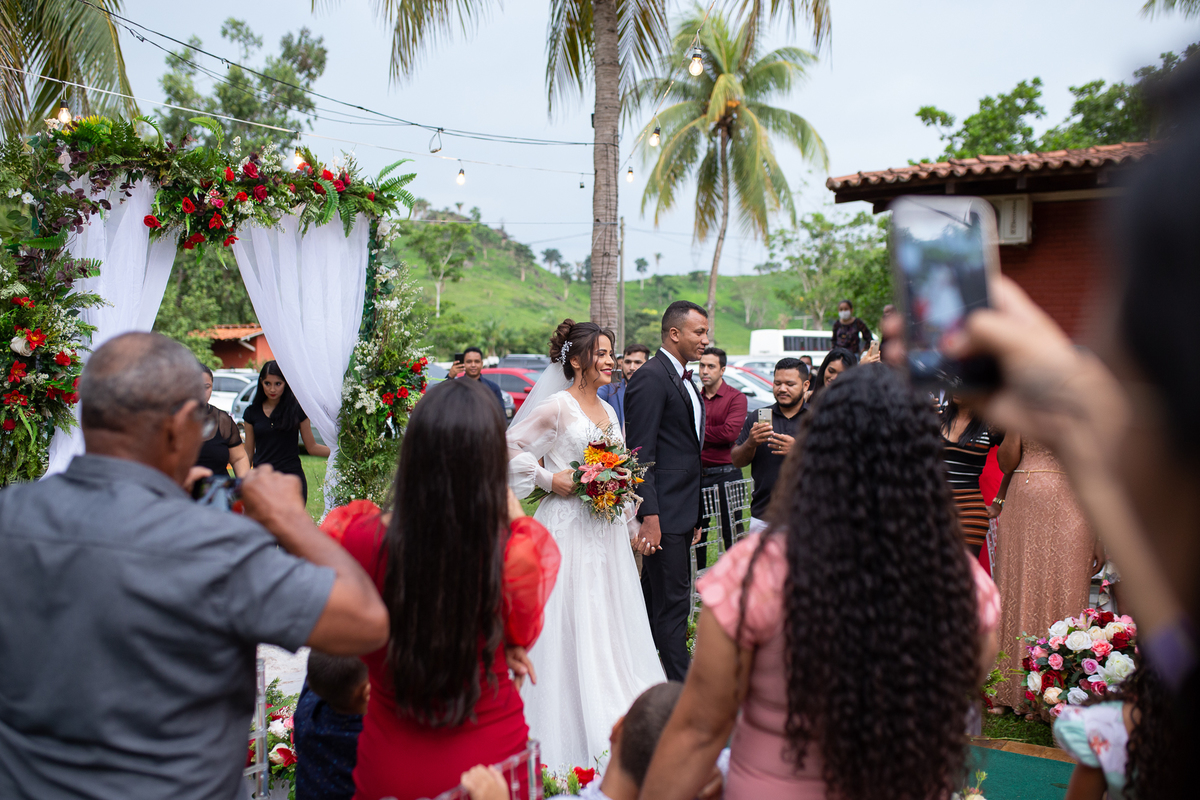 entrada da noiva com seu pai