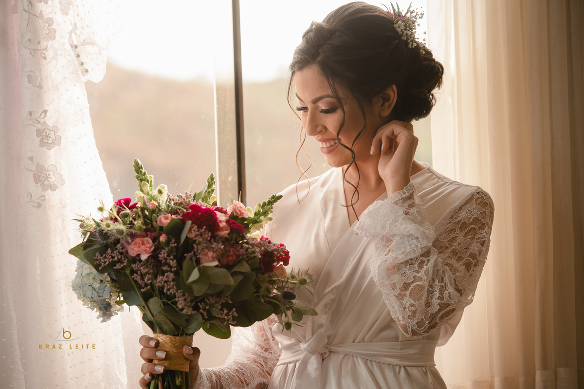 Making of  noiva com seu boque