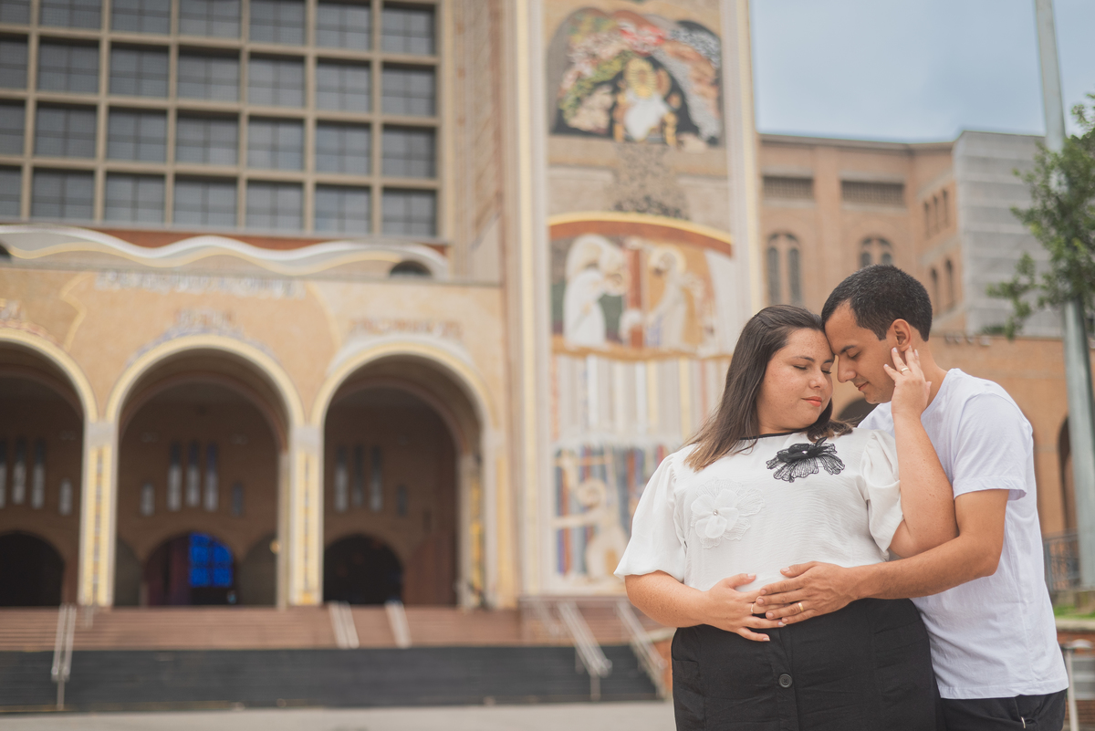revelação de gravidez no Santuario Nacional em Aparecida do norte