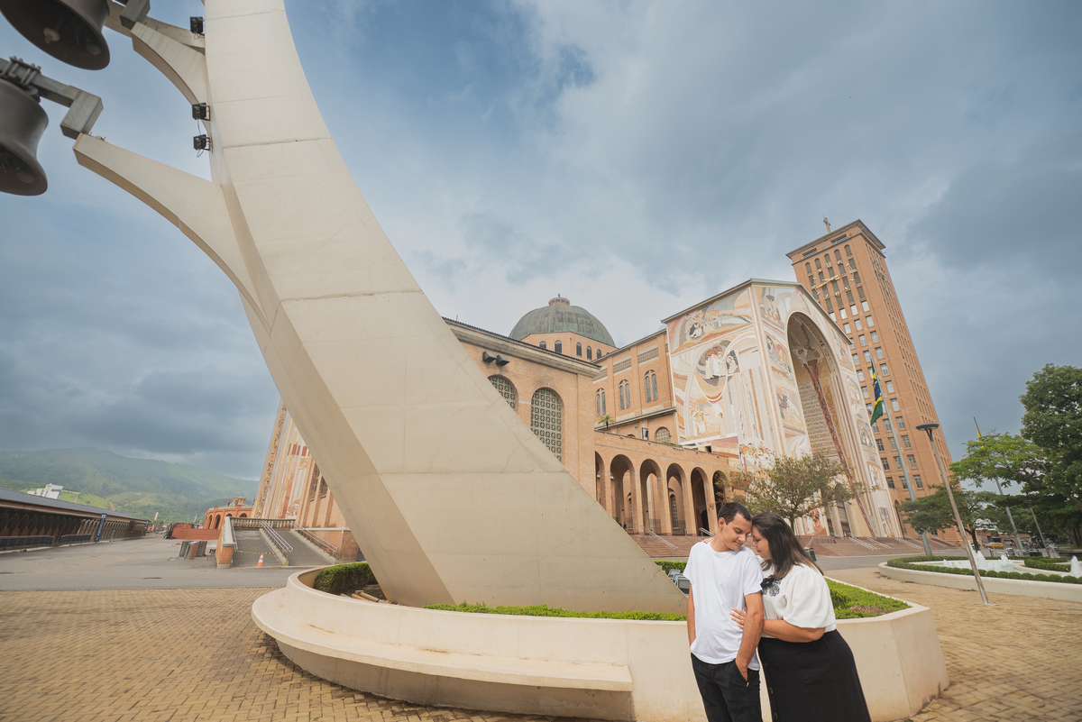 revelação de gravidez no Santuario Nacional em Aparecida do norte