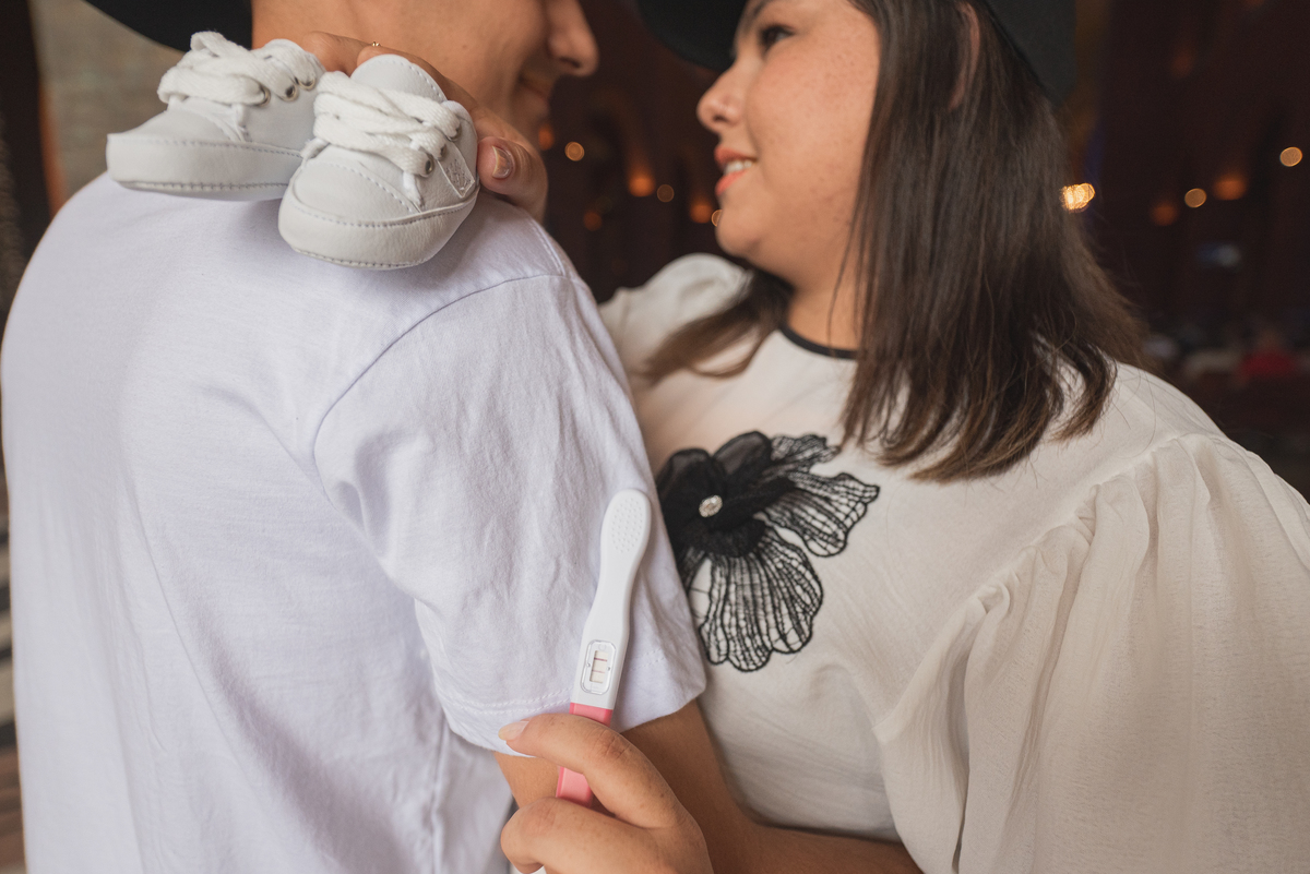 revelação de gravidez no Santuario Nacional em Aparecida do norte