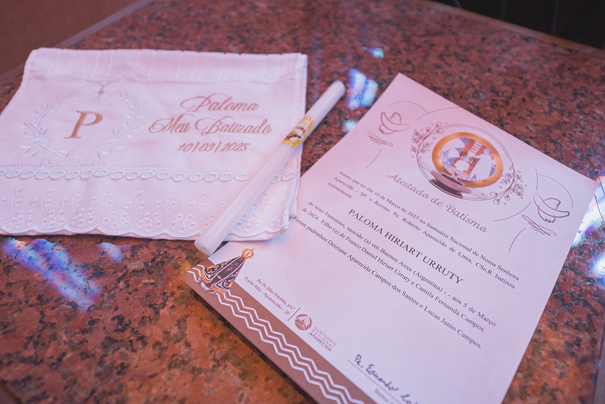 batizado no Santuario Nacional basilica de nossa senhora aparecida