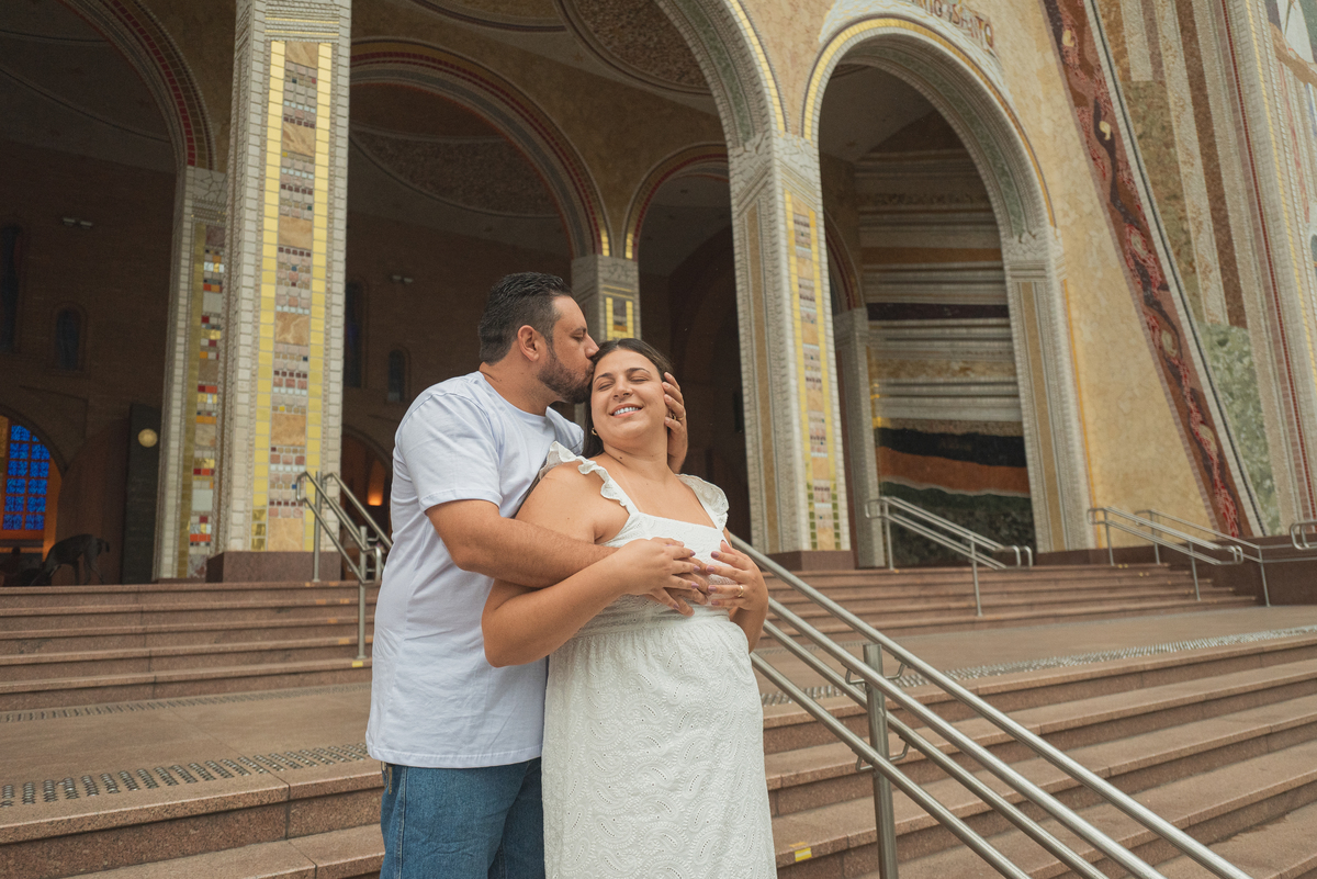 revelação de gravidez no Santuario Nacional em Aparecida do norte