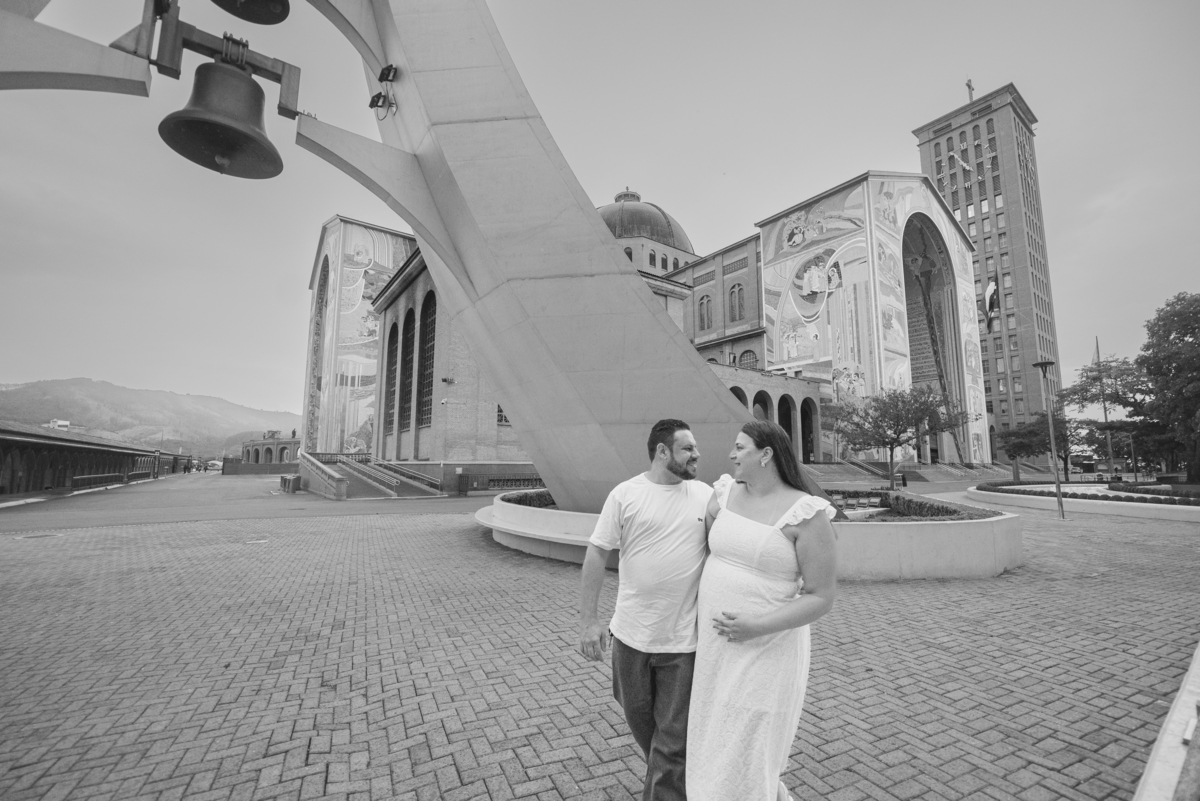 revelação de gravidez no Santuario Nacional em Aparecida do norte