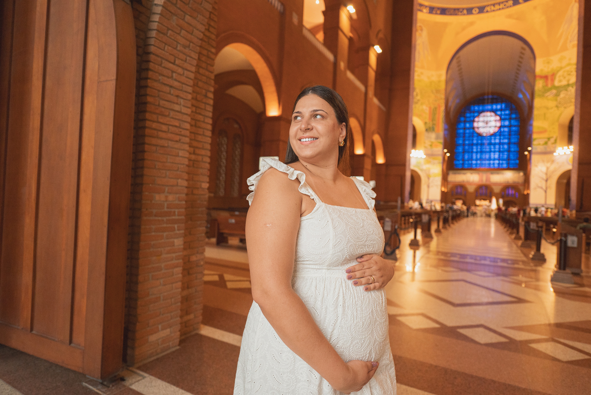 revelação de gravidez no Santuario Nacional em Aparecida do norte