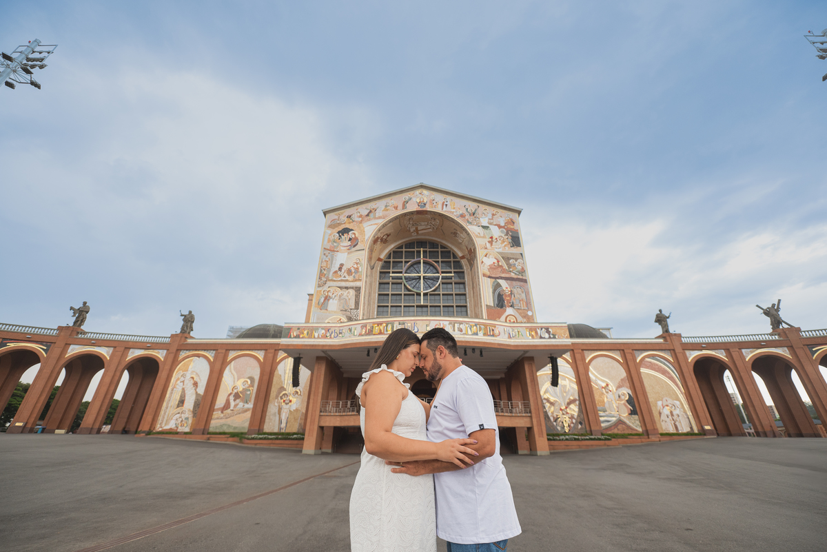 revelação de gravidez no Santuario Nacional em Aparecida do norte