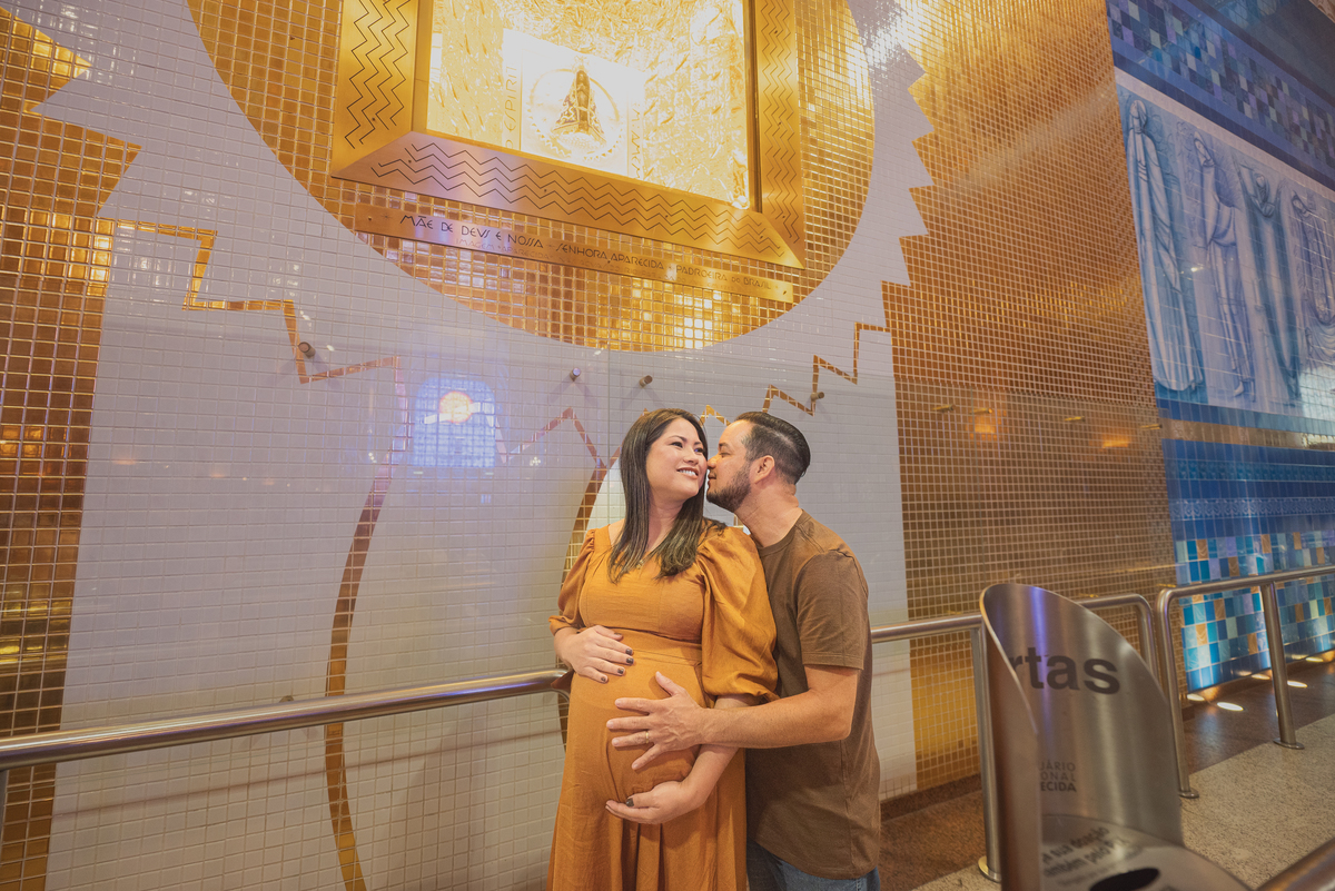 ensaio gestante no santuario nacional basilica de nossa senhora aparecida em aparecida do norte