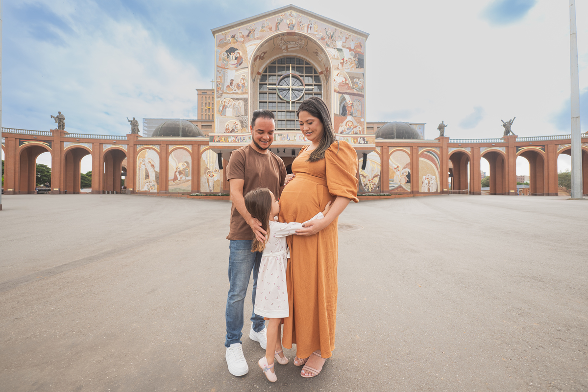 ensaio gestante no santuario nacional basilica de nossa senhora aparecida em aparecida do norte